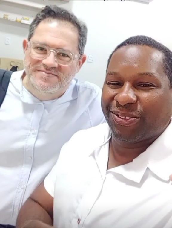 Alexander Herrera Millet com o Dr. Tiago Rêgo